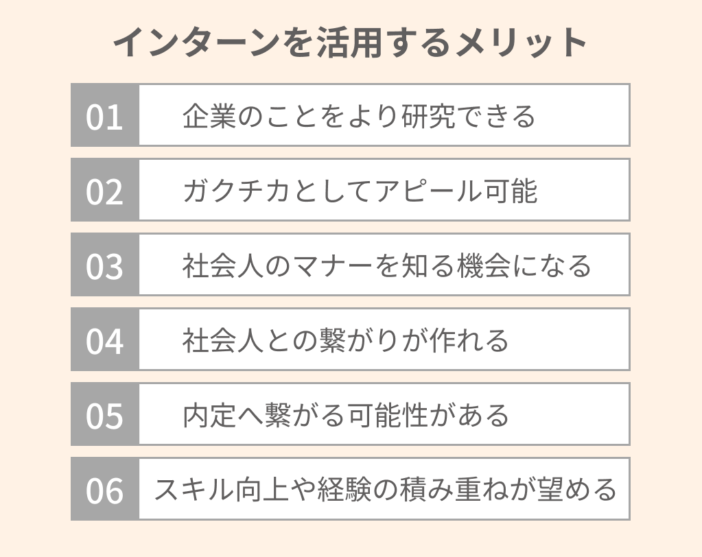 h2直下_インターン メリット